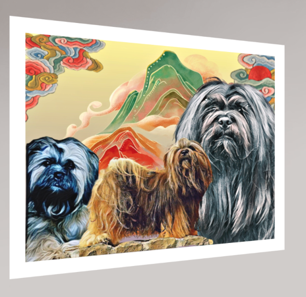 Lhasa Apso Art Print I – Tibetan Inspired Edition